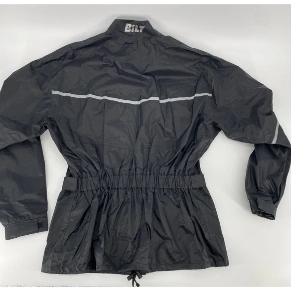 BiLt Motorcycle Jacket BLW 4 Waterproof Rain Shell Reflective Black Women's Med. - Picture 3 of 8
